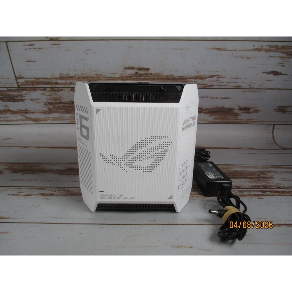 ASUS ROG Rapture GT6 AX10000 Tri-Band WiFi 6 Gaming Router w/ Power Adapte